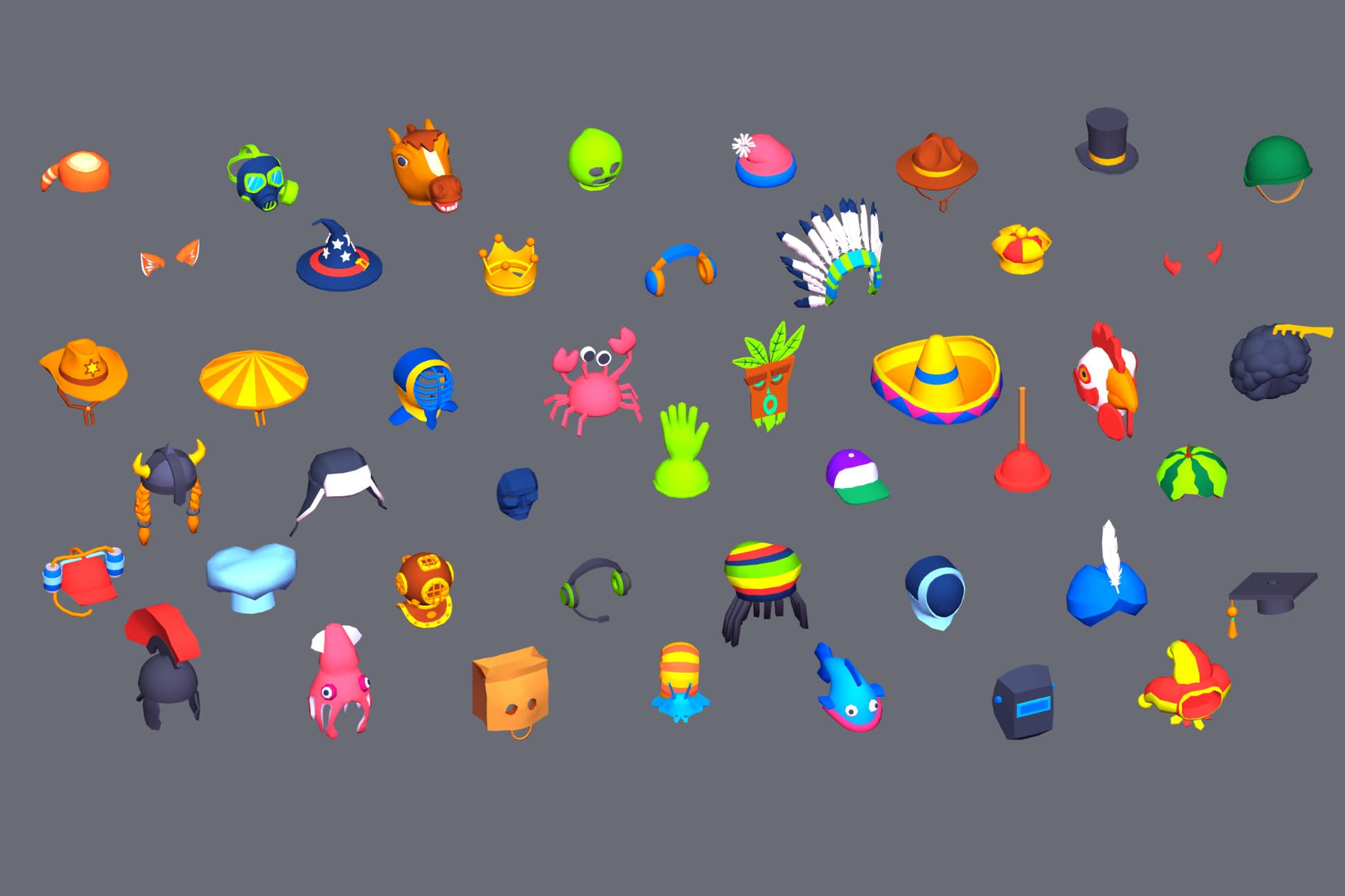 Hyper-Casual Hats
